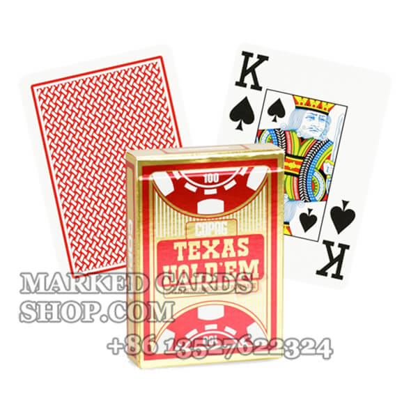 Texas hold'em playing deals cards